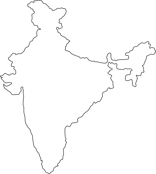 India map outline
