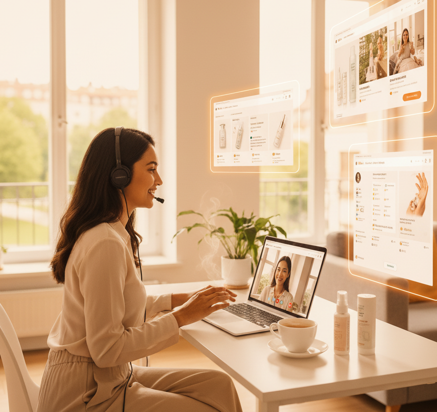 Direct selling team engaging Indian retail customers