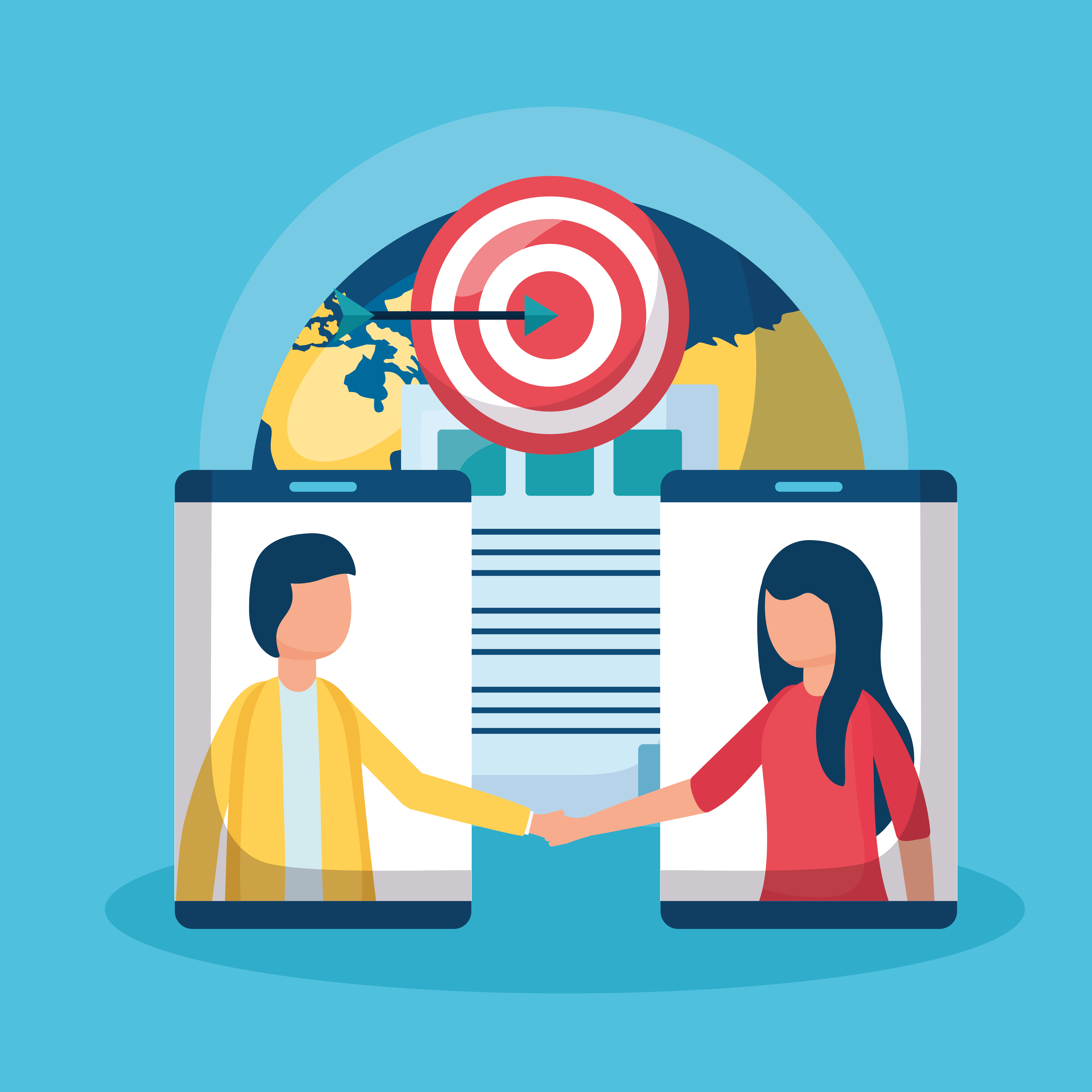 Digital retargeting ad dashboard